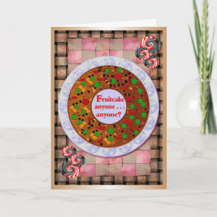 Fruitcake Holiday Cards Feestdagen Kaart