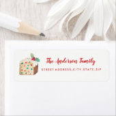 Fruitcake Kerst Retouradres Label (Insitu)