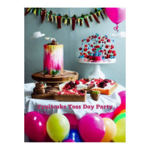 Fruitcake Toss Day Poster Winter Holiday