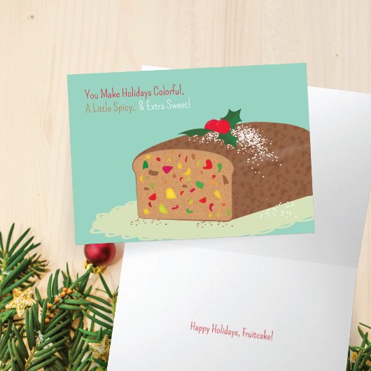 Fruitcake Vakantie Kaart