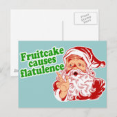 Fruitcake veroorzaakt afvlakking briefkaart (Voorkant / Achterkant)