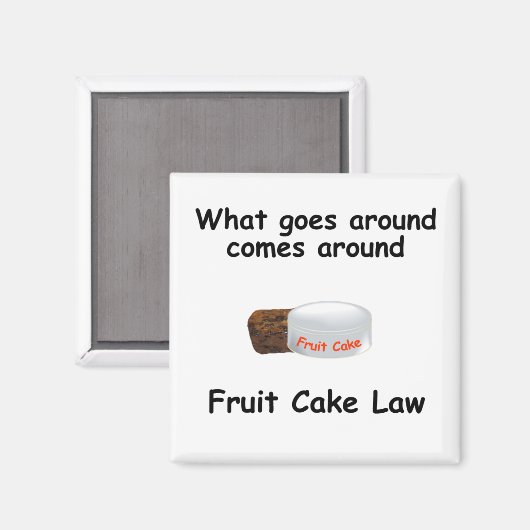 fruitcake wet magneet (Voorkant / Achterkant)