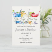 Fruitcocktail Proost Proost Koppels Baby Shower Kaart (Staand voorkant)