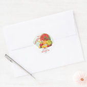 Fruitcocktail | Vriendschap Hallo Grappig Ronde Sticker (Envelop)