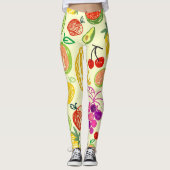 Fruiteitspatroon Leggings (Voorkant)