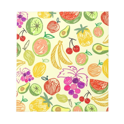 Fruiteitspatroon Notitieblok (Voorkant)