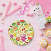 Fruiteitspatroon Papieren Bordje (Feest)