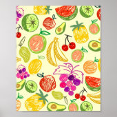 Fruiteitspatroon Poster (Voorkant)