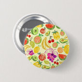 Fruiteitspatroon Ronde Button 5,7 Cm (Voorkant /achterkant)