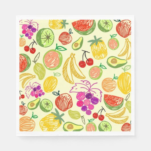 Fruiteitspatroon Servet (Voorkant)