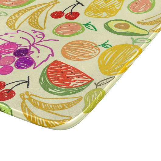 Fruiteitspatroon Snijplank (Hoek)