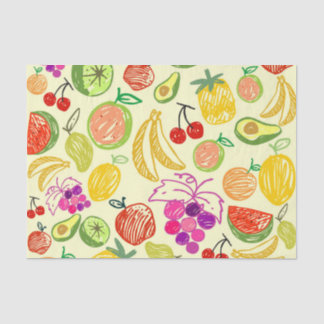 Fruiteitspatroon Tissuepapier