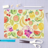 Fruiteitspatroon Tissuepapier (Craft)
