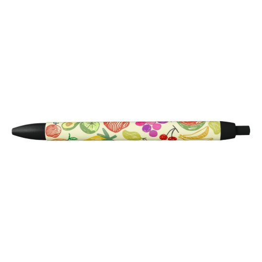 Fruiteitspatroon Zwarte Inkt Pen (Voorkant)