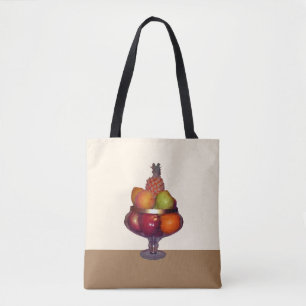 Fruitenschaal met standaard tote bag