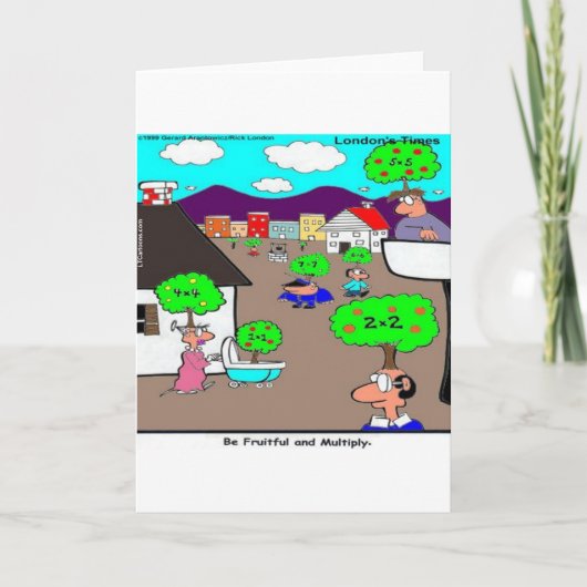 Fruiteren en vermenigvuldigen kaart (Voorkant)