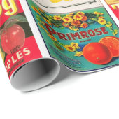  fruitetiketteringspatroon cadeaupapier (Rol Hoek)