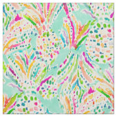 FRUITFETTI Colorful Party Pineappels Stof (Swatch)