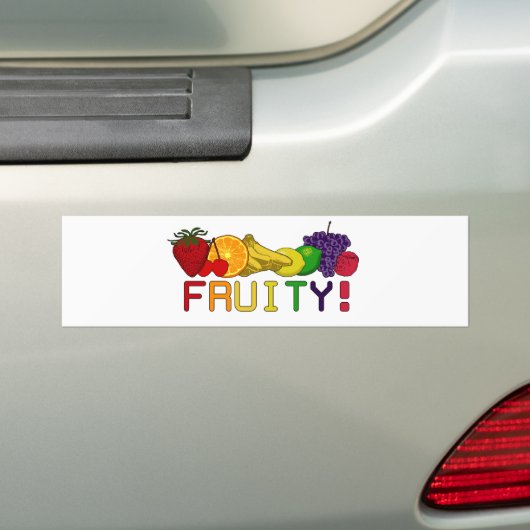 Fruitfruit! Bumpersticker (Op auto)