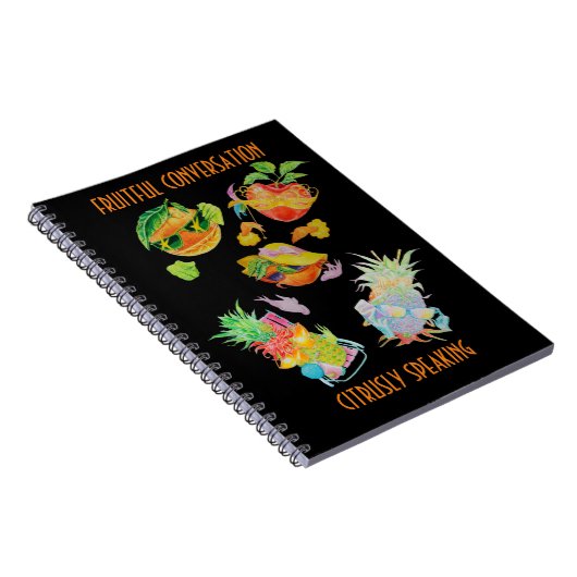 FRUITFUL CONVERSATION SPIRAL NOTITIEBOEK (Rechterzijde)