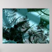 Fruitful Cool Abstract Fine Art Fractal Poster (Voorkant)