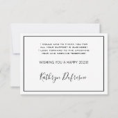 "Fruitful New Year" Business/Company bedankt u (Achterkant)