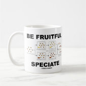 Fruitful Speciate (Evolution Humor) Koffiemok (Links)