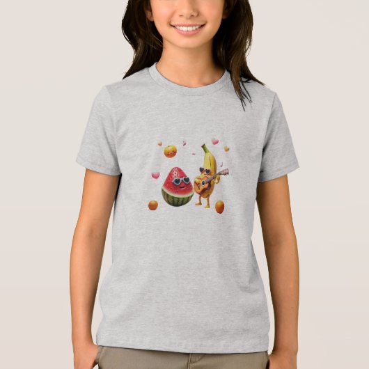 Fruitfully Fun Faces Mannen Basic T-shirt (Voorkant)