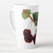 fruitgewassen, rijpe kersen van een boom latte mok (Linkerhoek)