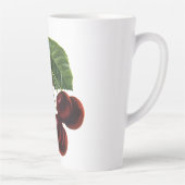 fruitgewassen, rijpe kersen van een boom latte mok (Rechts)