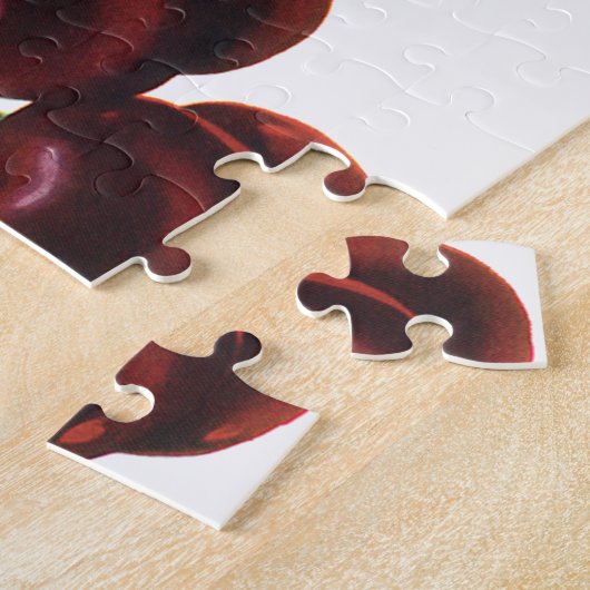  fruitgewassen, rijpe kersen van een boom legpuzzel (Zijkant)