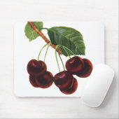  fruitgewassen, rijpe kersen van een boom muismat (Met muis)