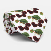  fruitgewassen, rijpe kersen van een boom stropdas (Opgerold)