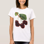  fruitgewassen, rijpe kersen van een boom t-shirt (Voorkant)