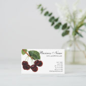 fruitgewassen, rijpe kersen van een boom visitekaartje (Staand voorkant)