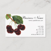 fruitgewassen, rijpe kersen van een boom visitekaartje (Voorkant)