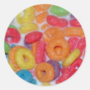 Fruitig Graangewas Ronde Sticker