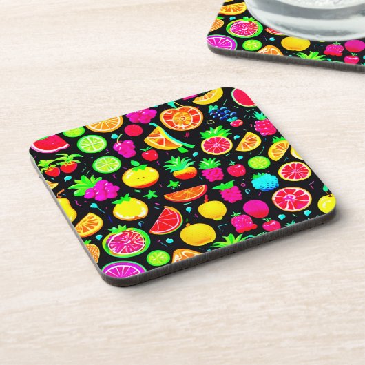 Fruitig Mozaïek Design Delight Bier Onderzetter (Linkerzijde)