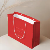 fruitig rood | Bloemenmonogram bruiloft Dank u Groot Cadeauzakje