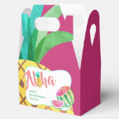 Fruitig Tropisch Watermeloen Ananas Gable Favor Bedankdoosjes (Geopend)
