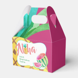 Fruitig Tropisch Watermeloen Ananas Gable Favor Bedankdoosjes