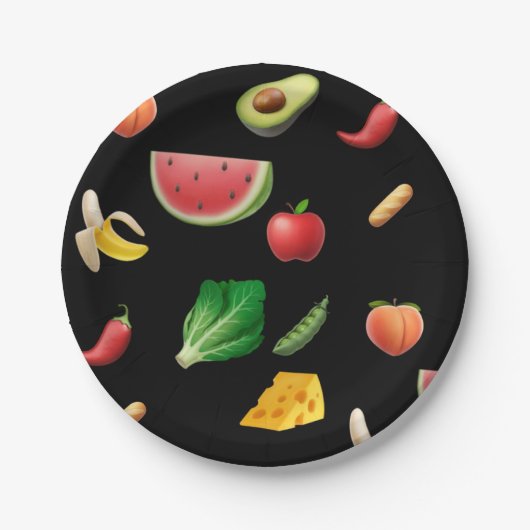 Fruitig veggie Papier Bord (Voorkant)