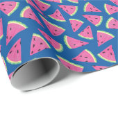 Fruitig Watermeloen Zomer Patroon Cadeaupapier (Rol Hoek)