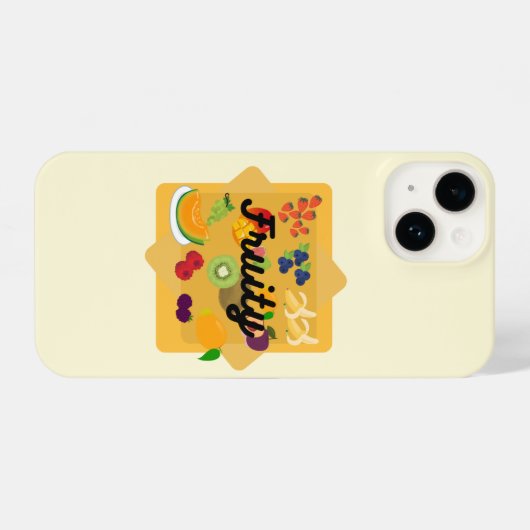 Fruitig zijn iPhone hoesje (Achterkant horizontaal)