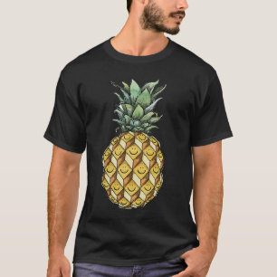fruitige anananasslach groen gele vrucht h t-shirt