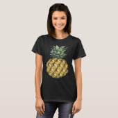 fruitige anananasslach groen gele vrucht h t-shirt (Voorkant volledig)