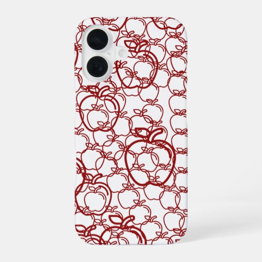 fruitige appel iPhone 16 hoesje (Achterkant)