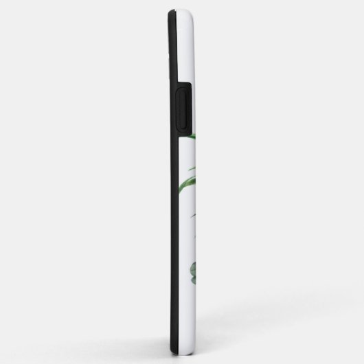 Fruitige Bloemenananas en Hibiscus met Monogram Case-Mate iPhone Case (Achterkant/rechts)