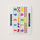 Fruitige Cijfer Tuin Legpuzzel (Verticaal)