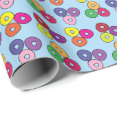 Fruitige cirkel snoepjes of granen cadeaupapier (Rol Hoek)